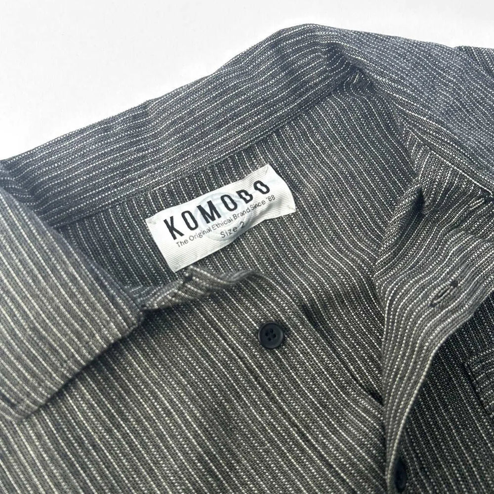 HANAKO Handwoven Cotton Shirt - Monochrome Stripe