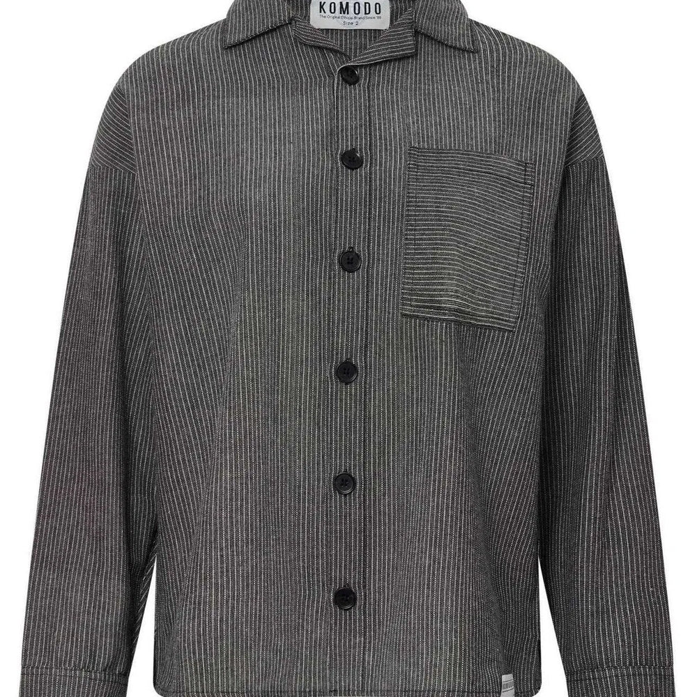 HANAKO Handwoven Cotton Shirt - Monochrome Stripe