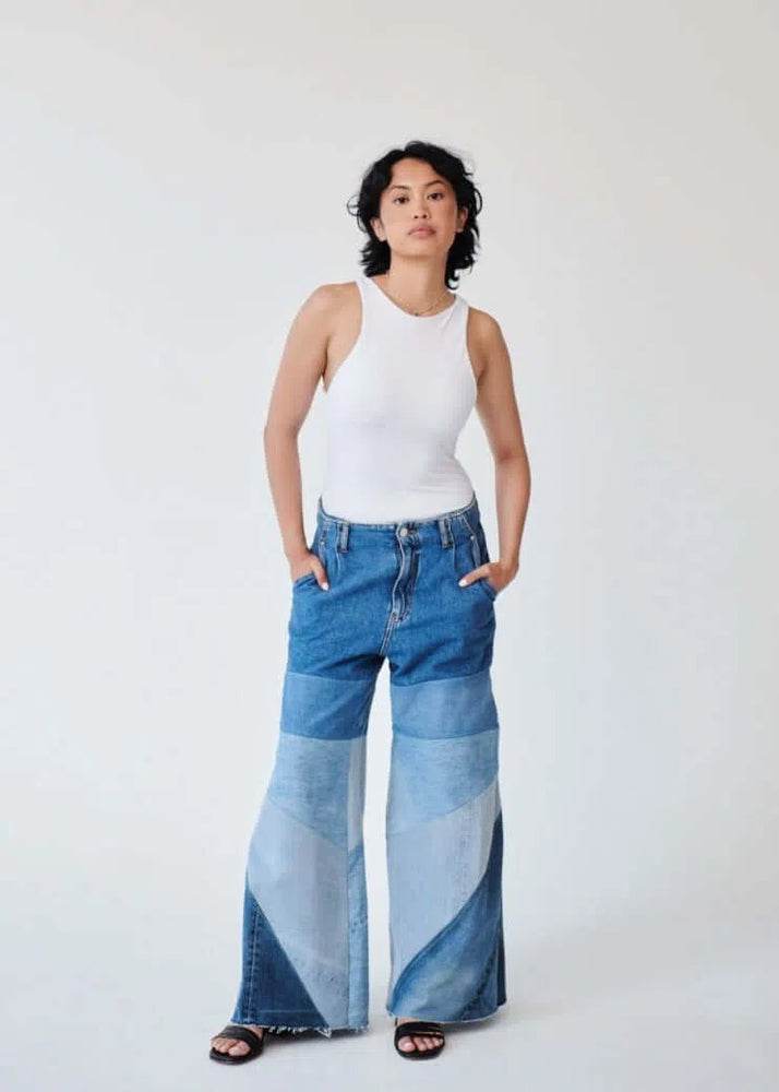 
                  
                    High Waisted Upcycled Oversized Wide Leg Jeans
                  
                