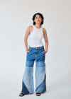 High Waisted Upcycled Oversized Wide Leg Jeans