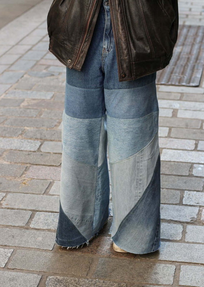 
                  
                    High Waisted Upcycled Oversized Wide Leg Jeans
                  
                