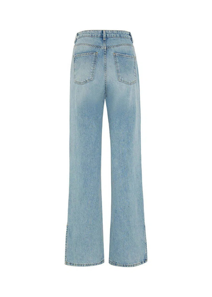 
                  
                    High Waisted Upcycled Thread Wide Leg Jeans
                  
                