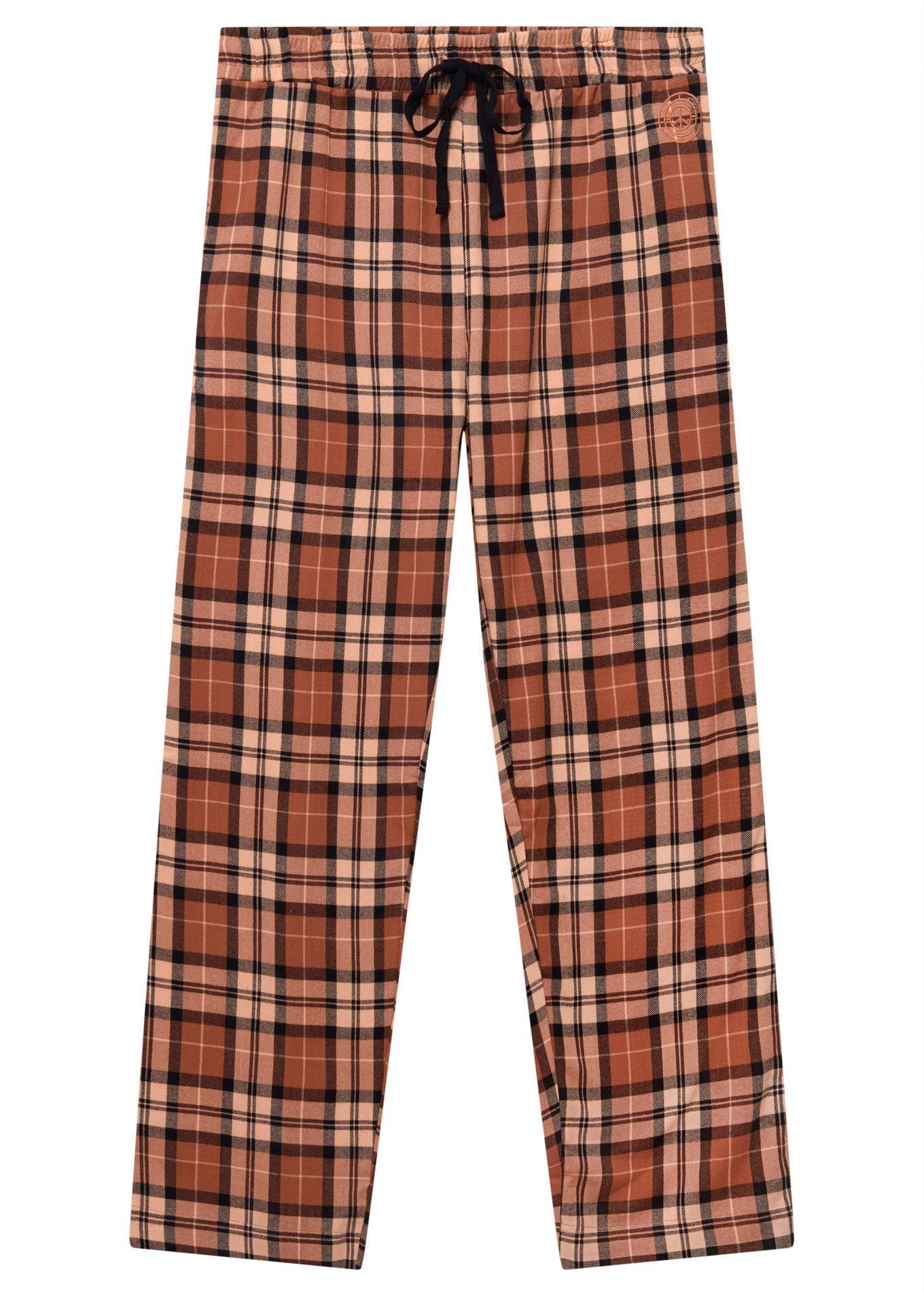 JIM JAM Mens GOTS Organic Cotton Pyjama Bottoms - Clay