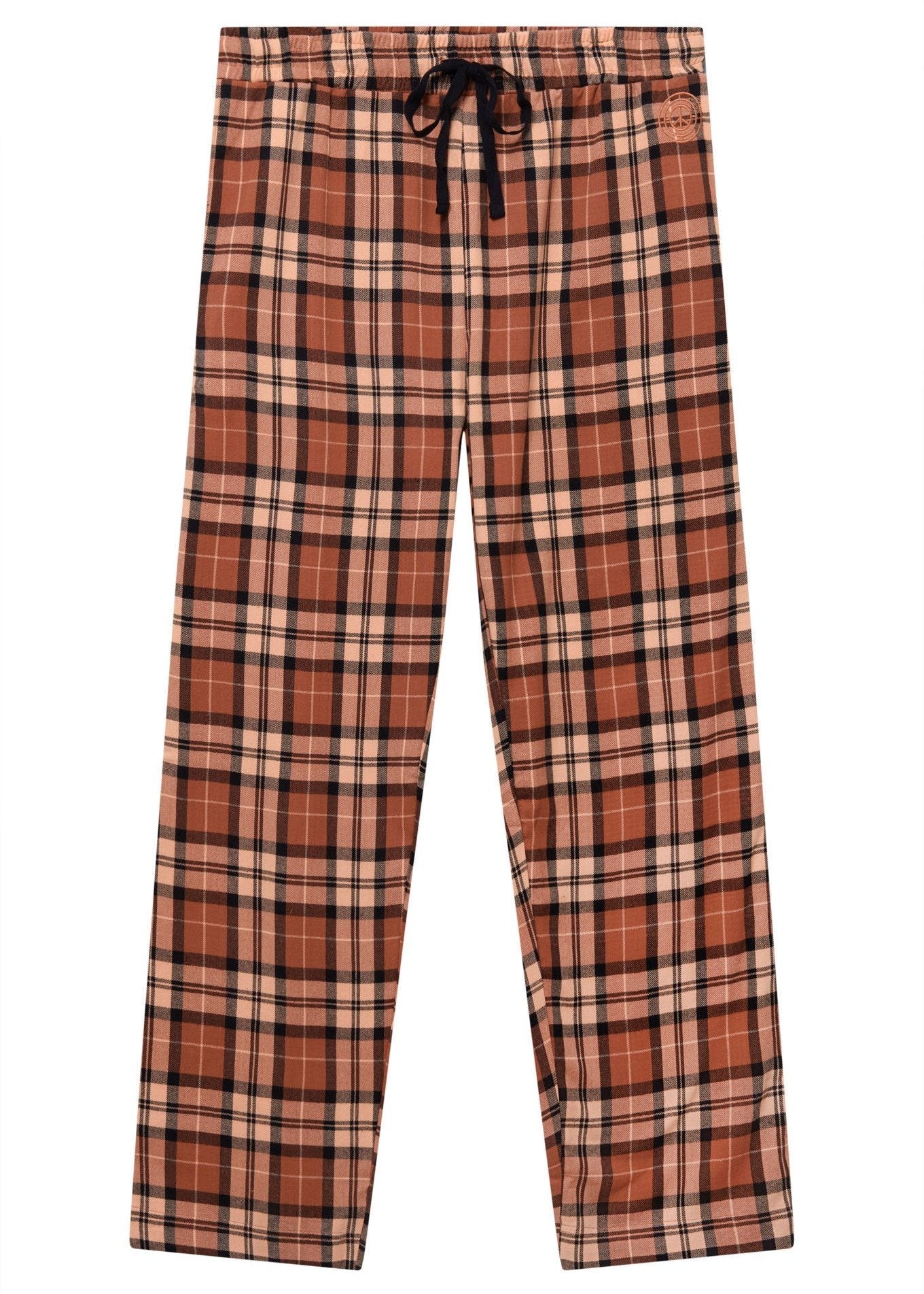 JIM JAM Womens Organic Cotton Pyjama Bottoms - Clay