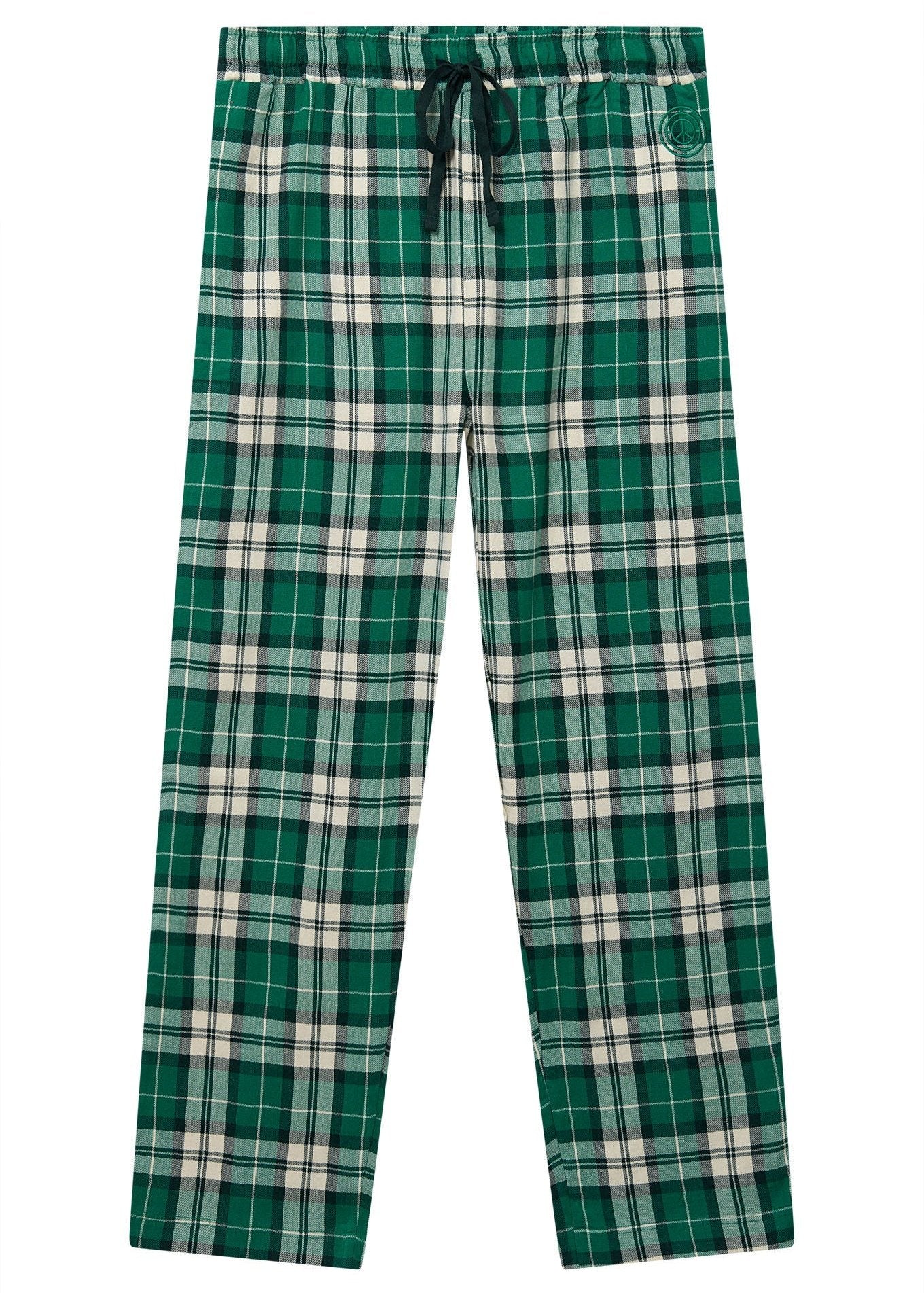 JIM JAM Mens GOTS Organic Cotton Pyjama Bottoms - Green