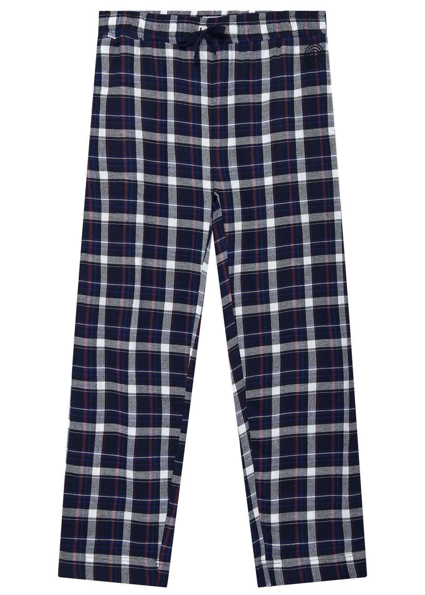 JIM JAM Mens GOTS Organic Cotton Pyjama Bottoms - Dark Navy