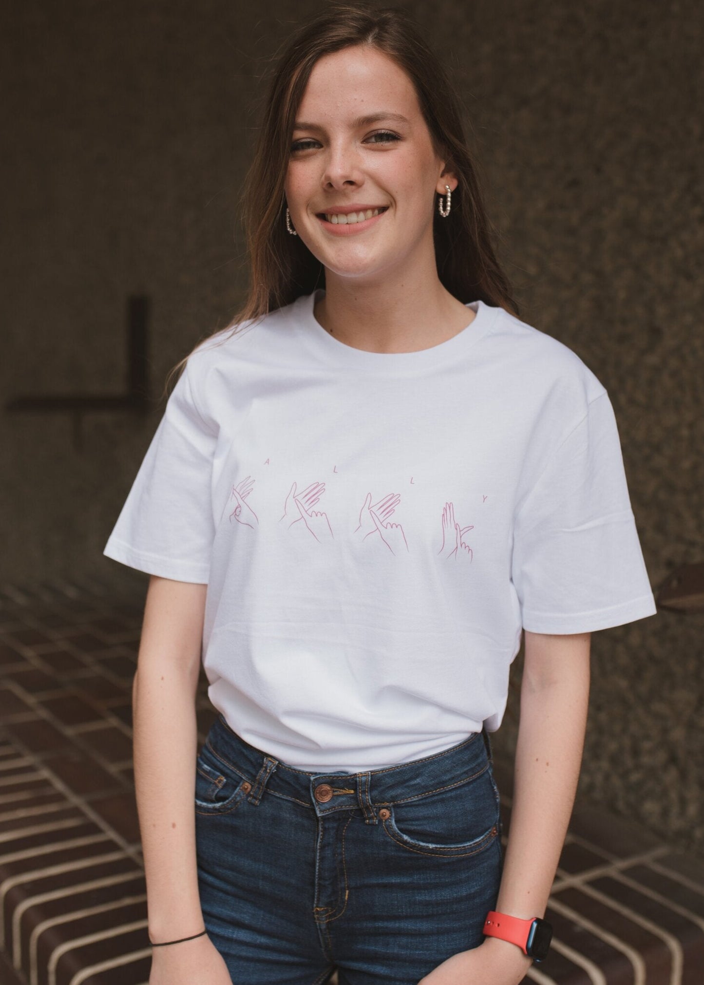 Custom sign language fingerspelling T-shirt - Unisex