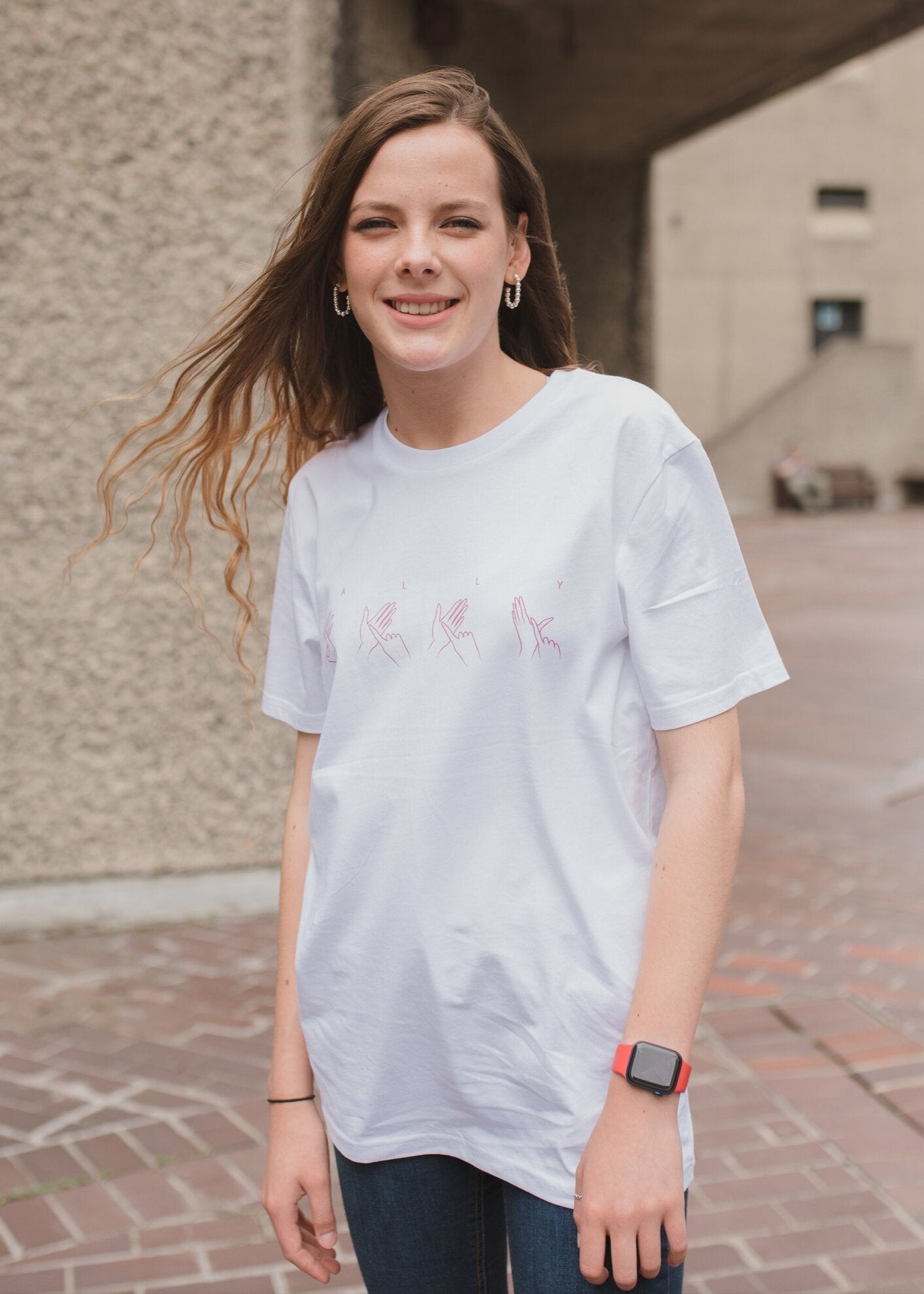 Custom sign language fingerspelling T-shirt - Unisex