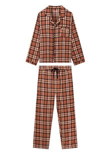  JIM JAM Mens GOTS Organic Cotton Pyjama Set - Clay