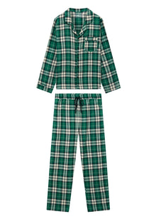  JIM JAM Mens GOTS Organic Cotton Pyjama Set - Green