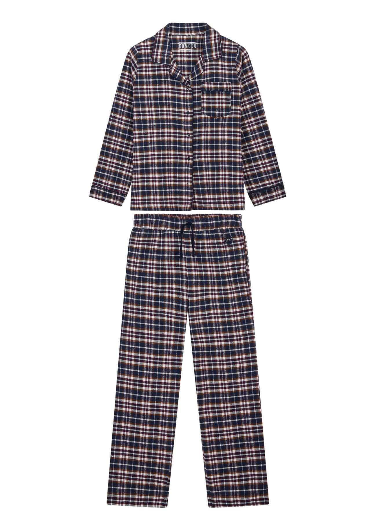 JIM JAM Mens - Organic Cotton Pyjama Set Navy