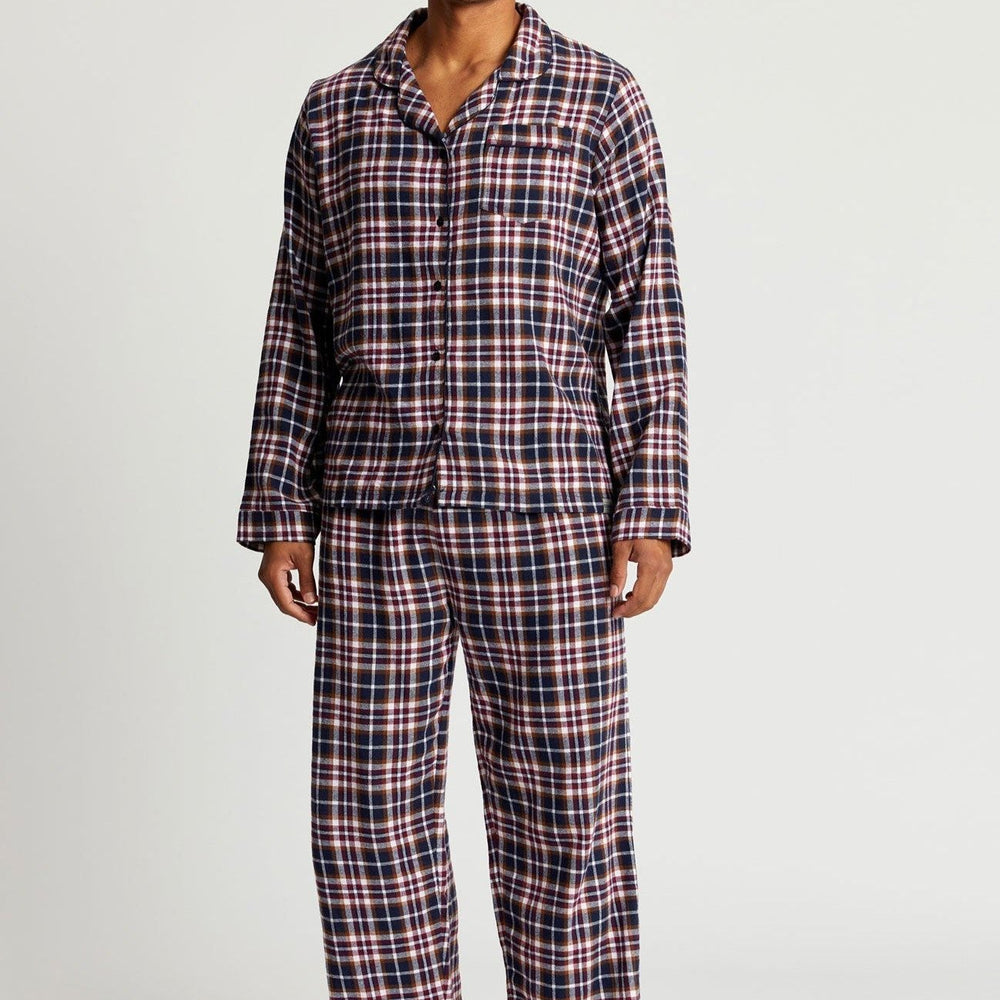 JIM JAM Mens - Organic Cotton Pyjama Set Navy