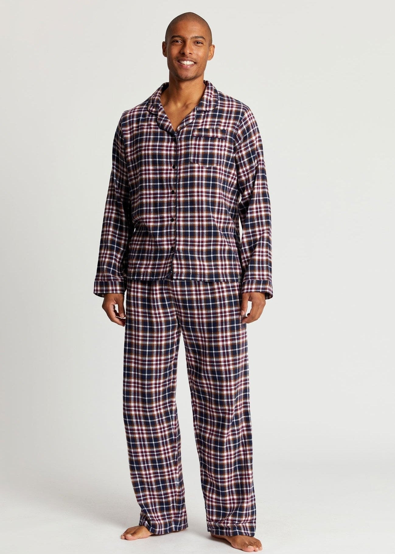 JIM JAM Mens - Organic Cotton Pyjama Set Navy