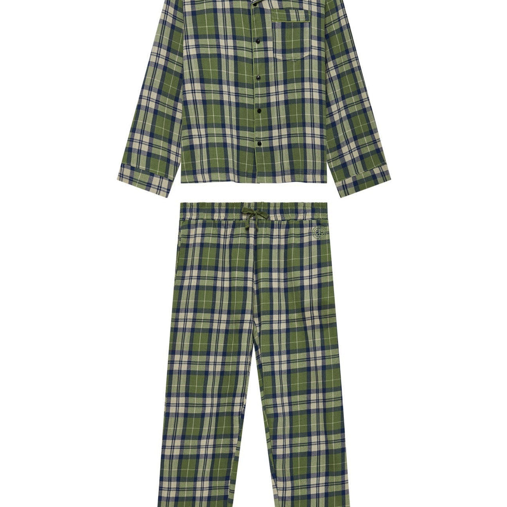 JIM JAM - Mens Organic Cotton Pyjama Set Pine Green