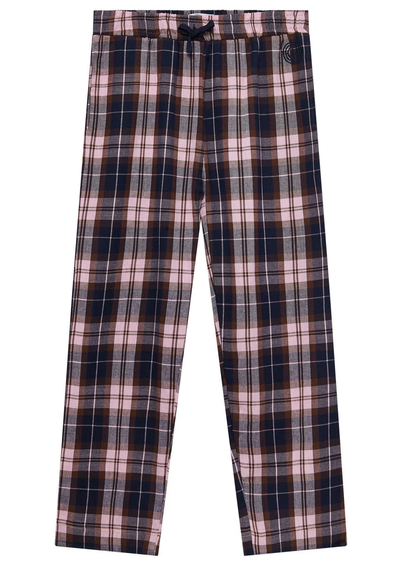 JIM JAM - Womens Organic Cotton Pyjama Bottoms Dusty Mauve