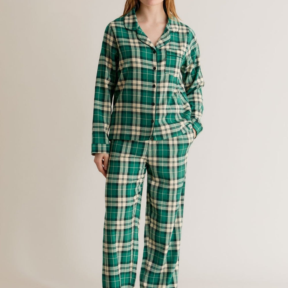 
                  
                    JIM JAM Womens Organic Cotton Pyjama Bottoms - Green
                  
                