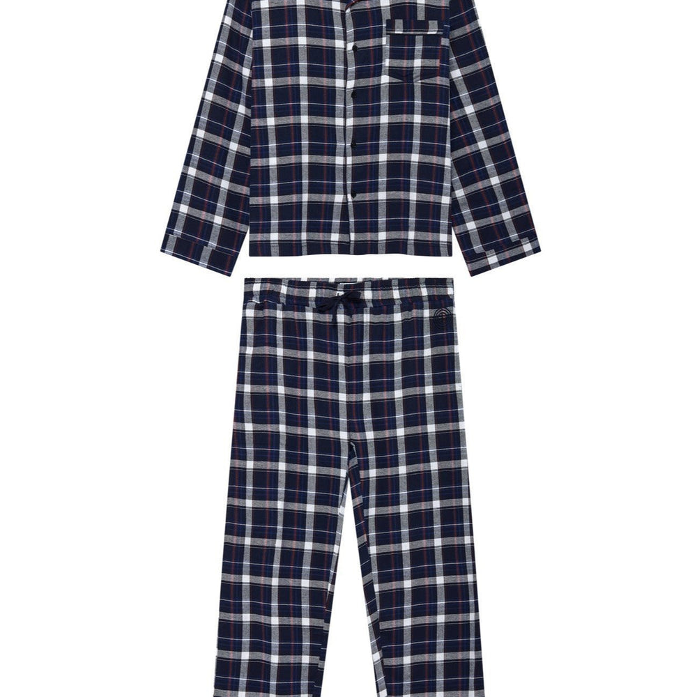 JIM JAM Womens Organic Cotton Pyjama Set - Dark Navy