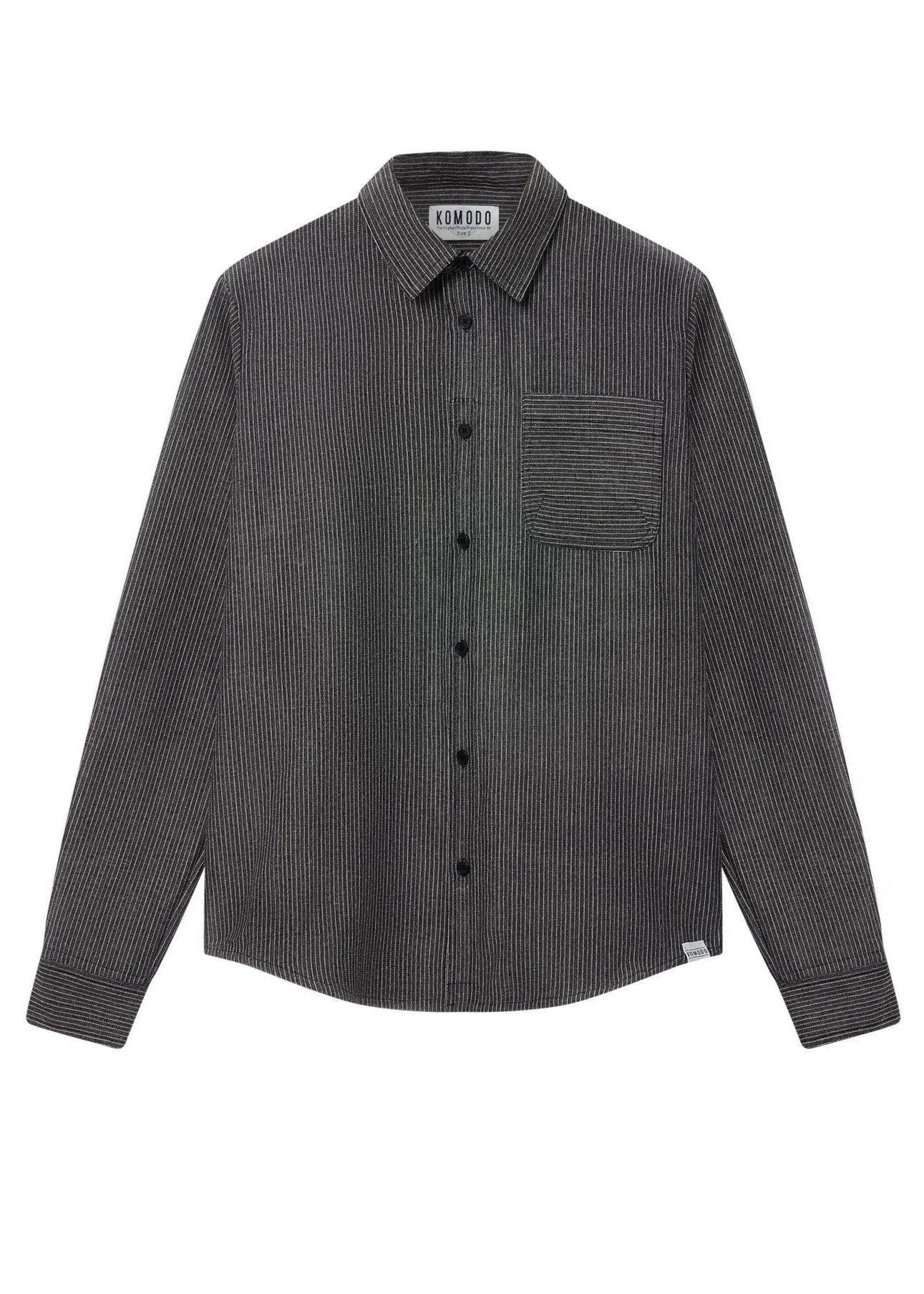 JUDE SHIRT - Monochrome Stripe