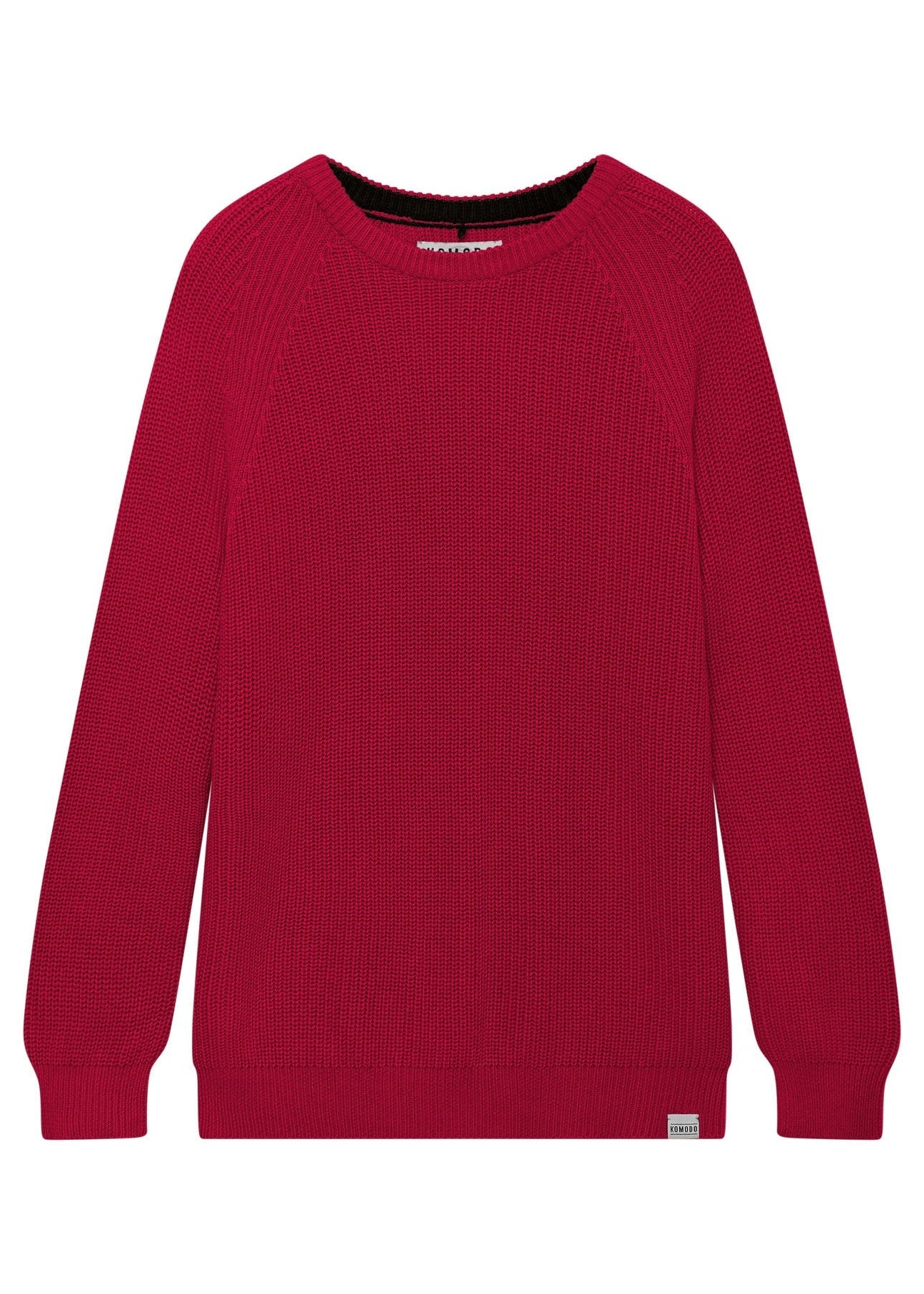 Red sweater on a white background