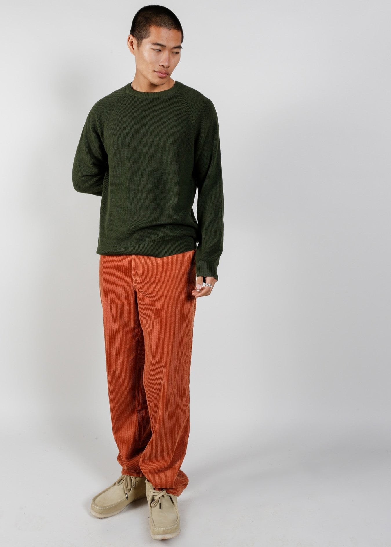 KALDEN Organic Cotton Corduroy Trouser - Ginger