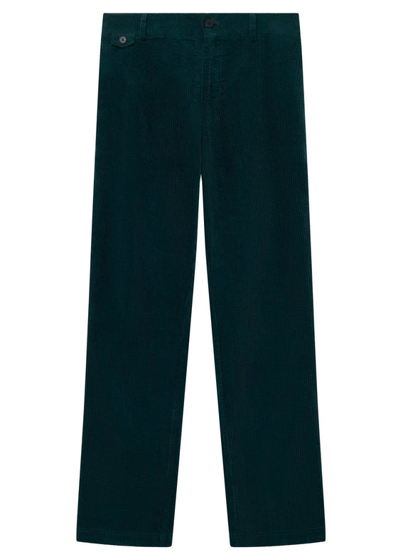 KALDEN Organic Cotton Corduroy Trouser - Marine Green