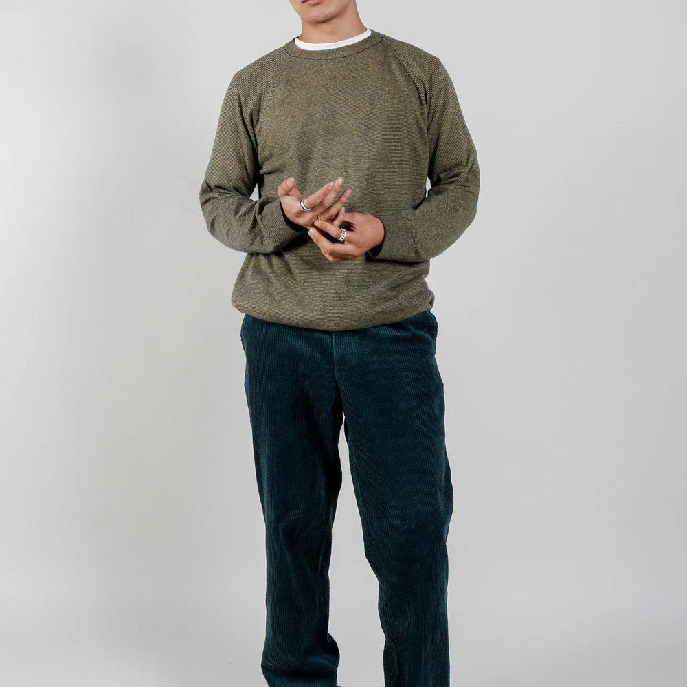 KALDEN Organic Cotton Corduroy Trouser - Marine Green