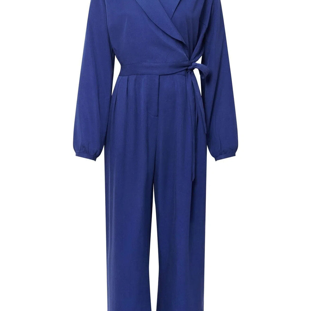 KANGRA Tencel Jumpsuit - Navy