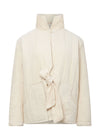 KENEILA Organic Corduroy Coat - Winter White