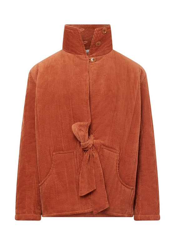 KENEILA Organic Cotton Corduroy Coat - Ginger