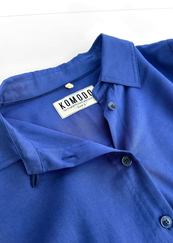 KENJI Tencel Shirt - Navy