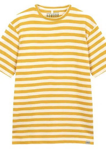 
                  
                    KIN Sweat Tee Mens GOTS Organic Cotton - Amber Stripe
                  
                
