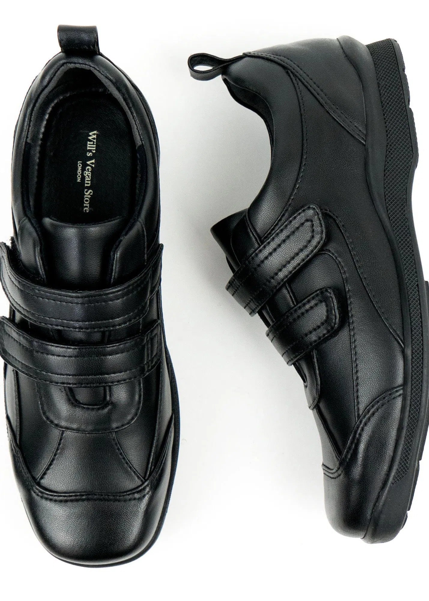 Kids Velcro Strap Shoes - Black