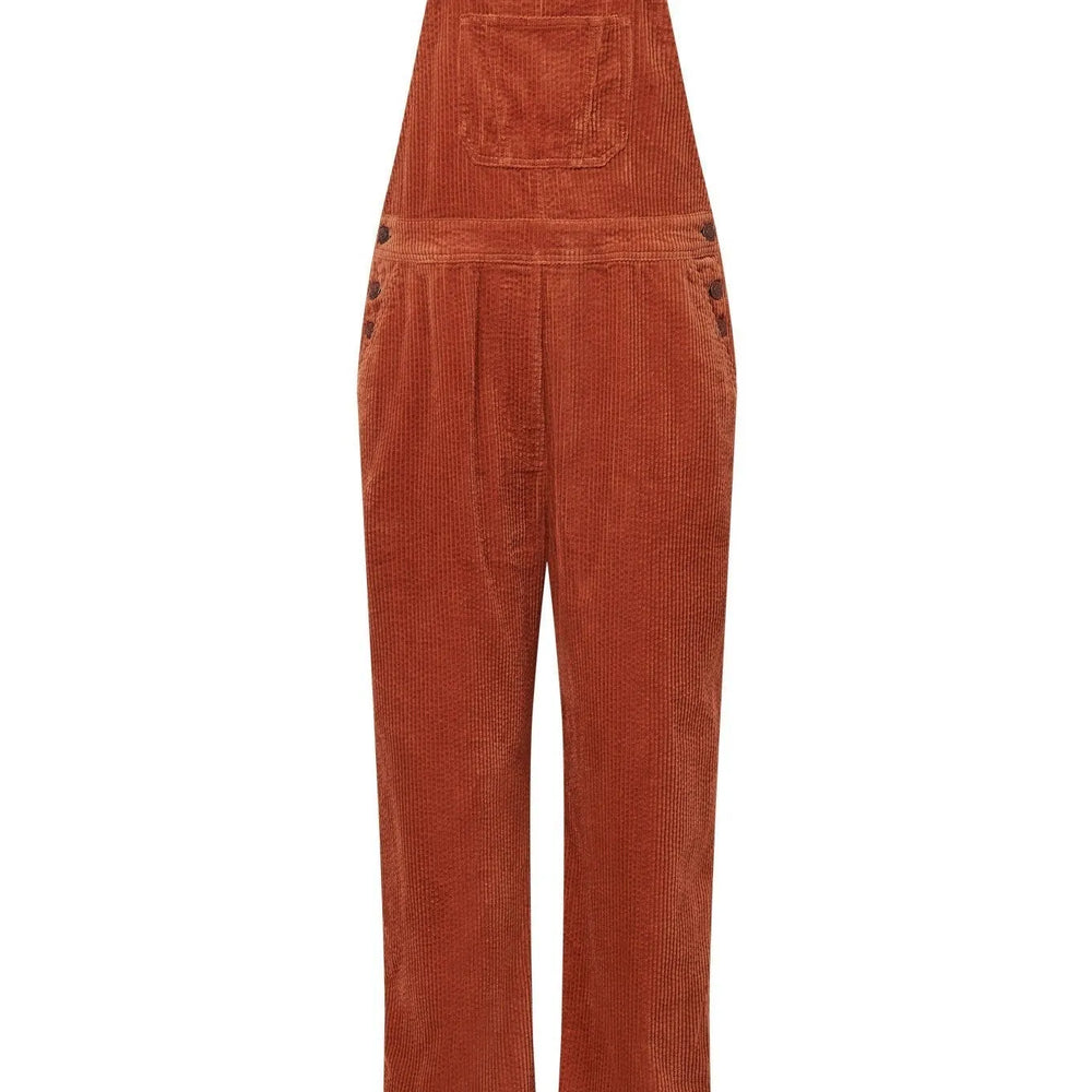 LENI Organic Cotton Corduroy Dungaree - Ginger