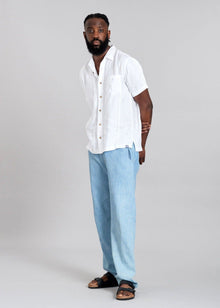  LEO - Linen Shirt Off White