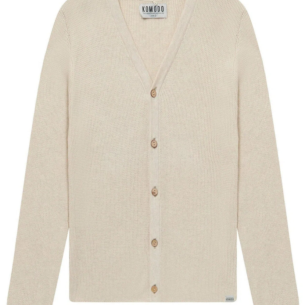 
                  
                    LUCAS - Organic Cotton Cardigan Ivory Melange
                  
                