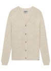 LUCAS - Organic Cotton Cardigan Ivory Melange