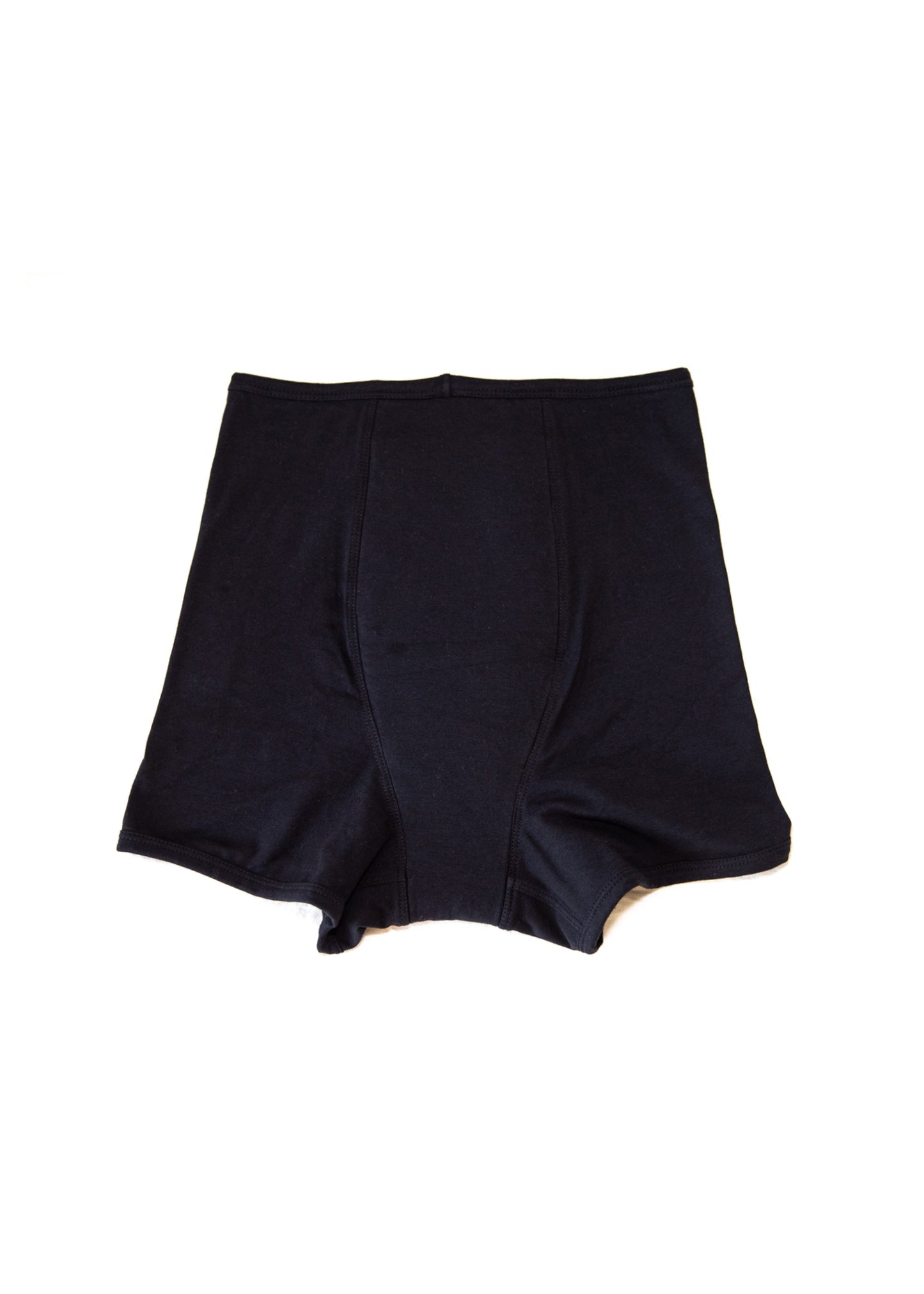 Black shorts on a white background