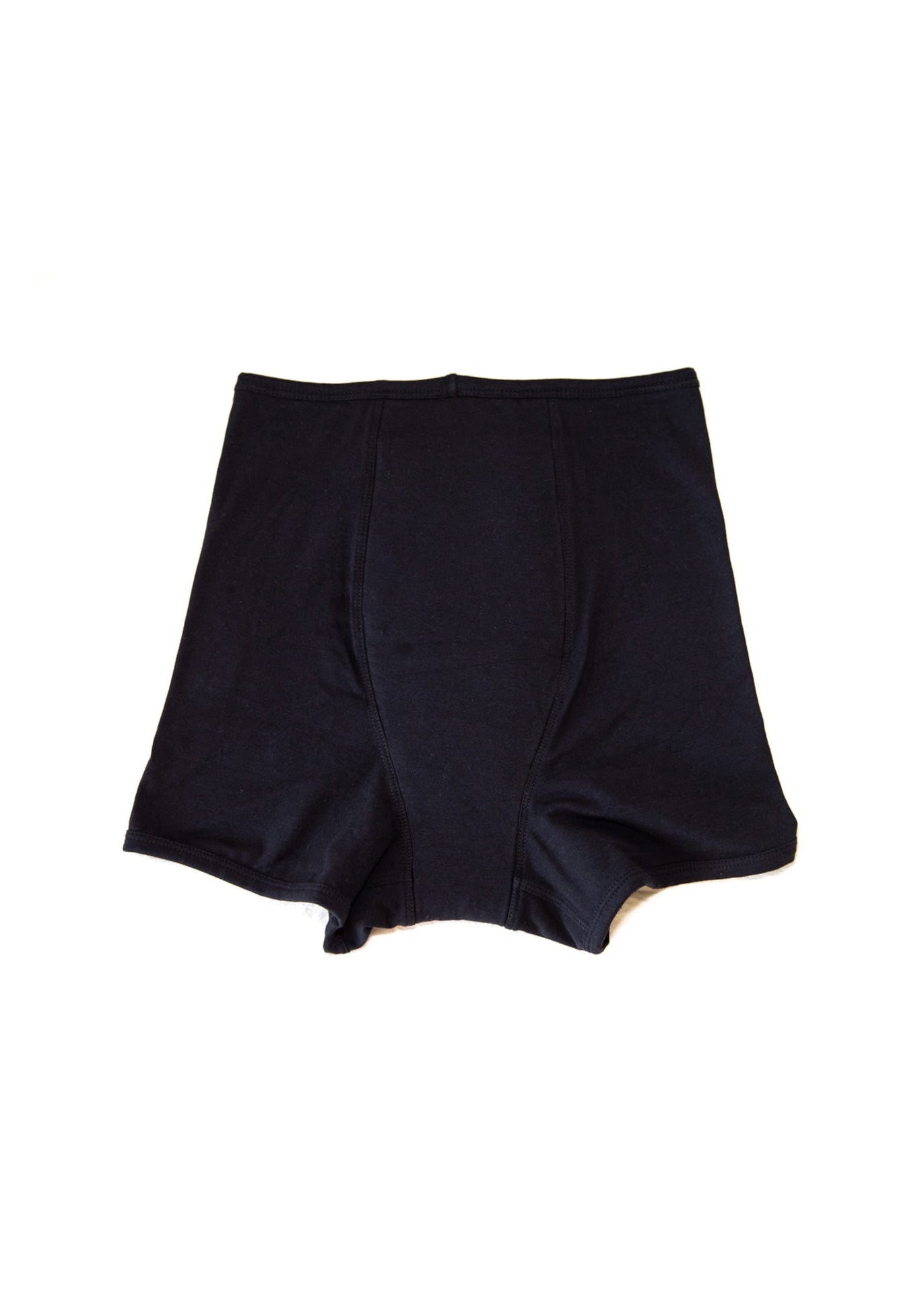 Black shorts on a white background