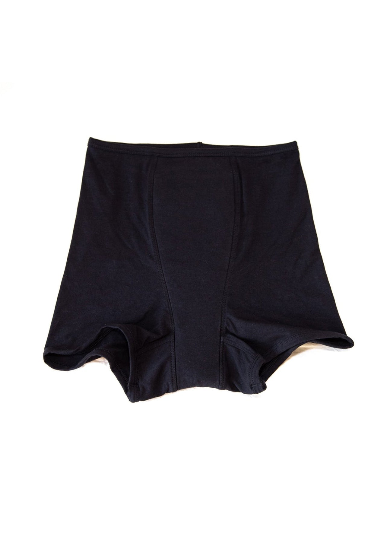 Black underwear on a white background