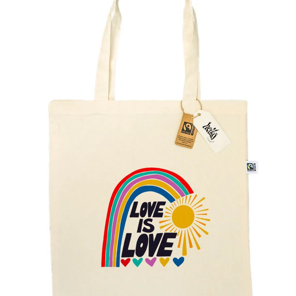 Love is Love Tote Bag - Vegan - 100% Organic Cotton