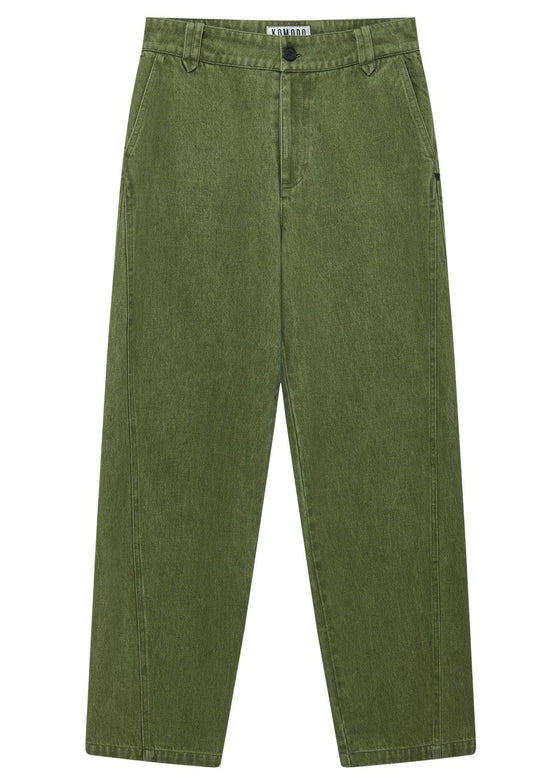 MAKULU Organic Cotton Trouser - Green Wash