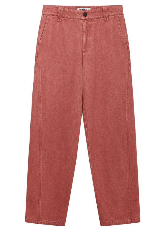 MAKULU Organic Cotton Trouser - Red Wash