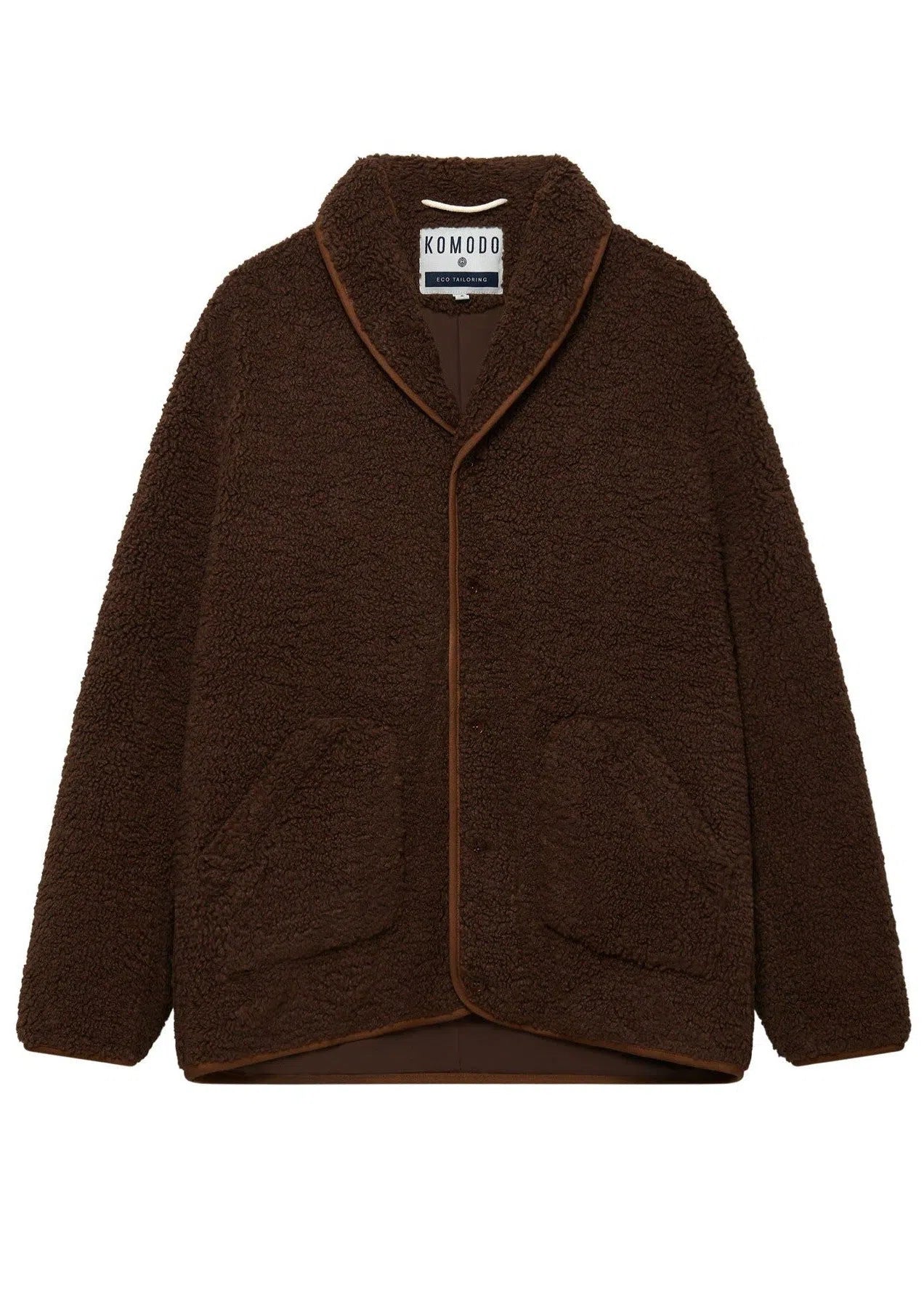 MATEO - Recycled PET Fleece Jacket Walnut