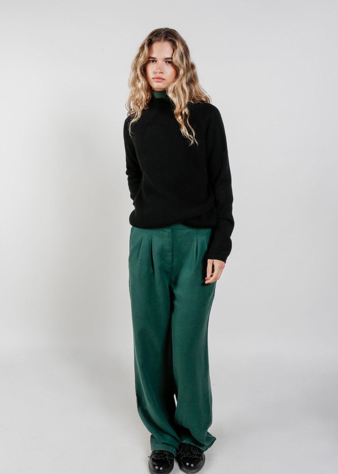 MIRA Tencel Linen Blend Trouser - Marine