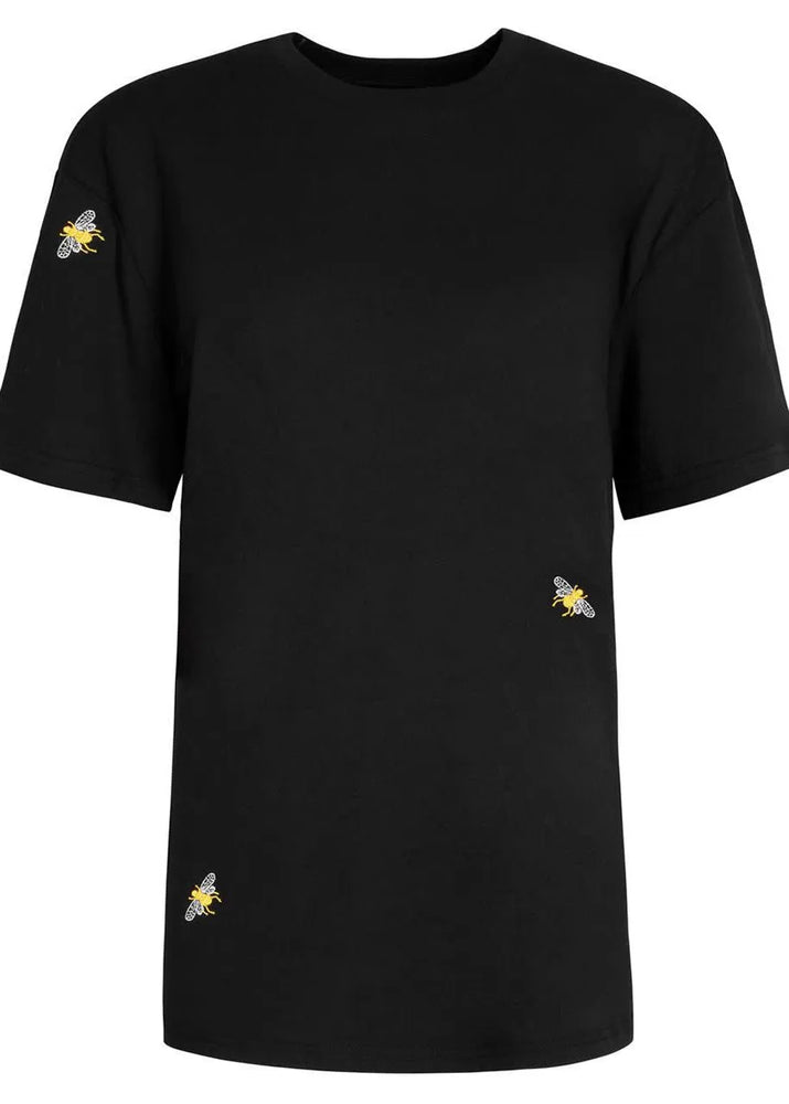 
                  
                    Men's Bee Embroidered T-Shirt - Black
                  
                