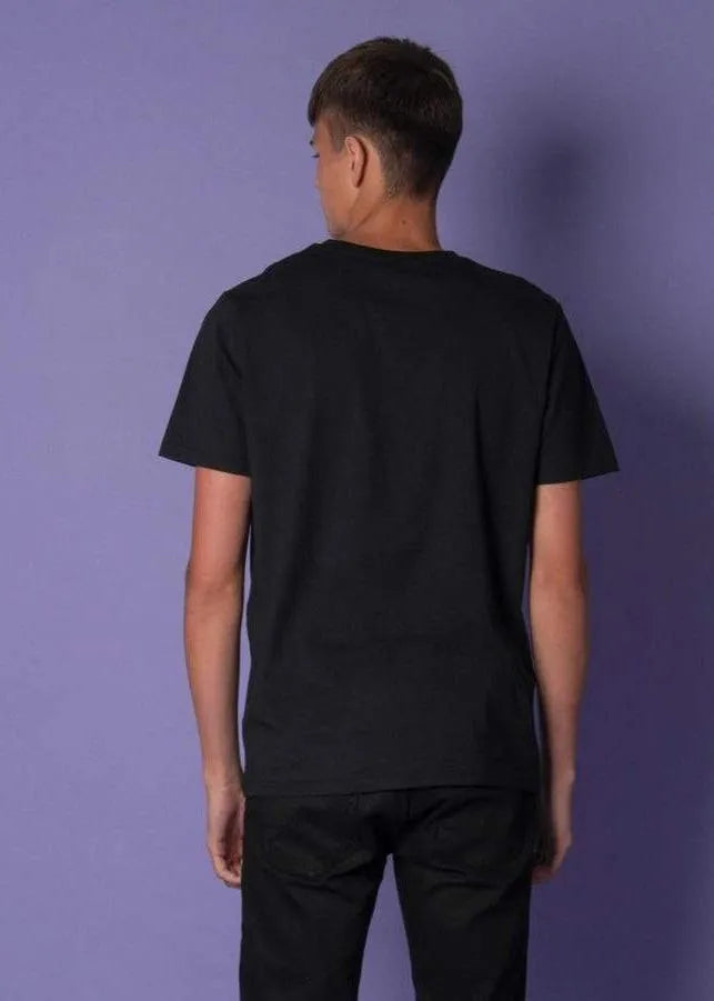 Men's Bee Embroidered T-Shirt - Black