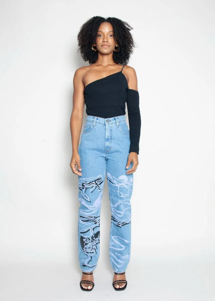 
                  
                    Moss Movement Jeans in Blue Denim
                  
                