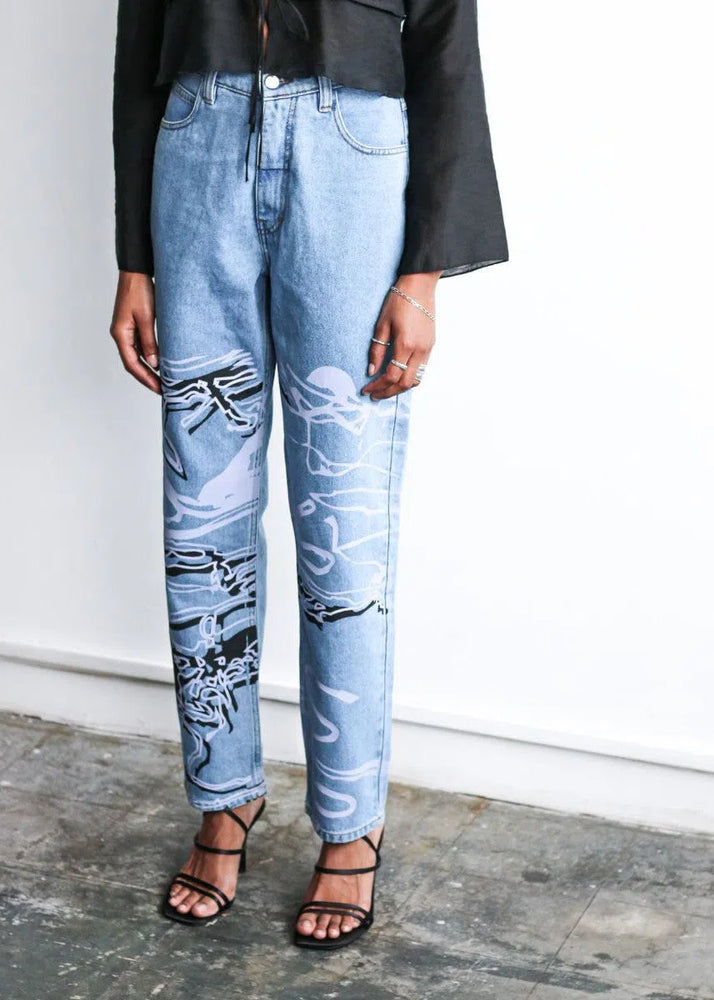 
                  
                    Moss Movement Jeans in Blue Denim
                  
                