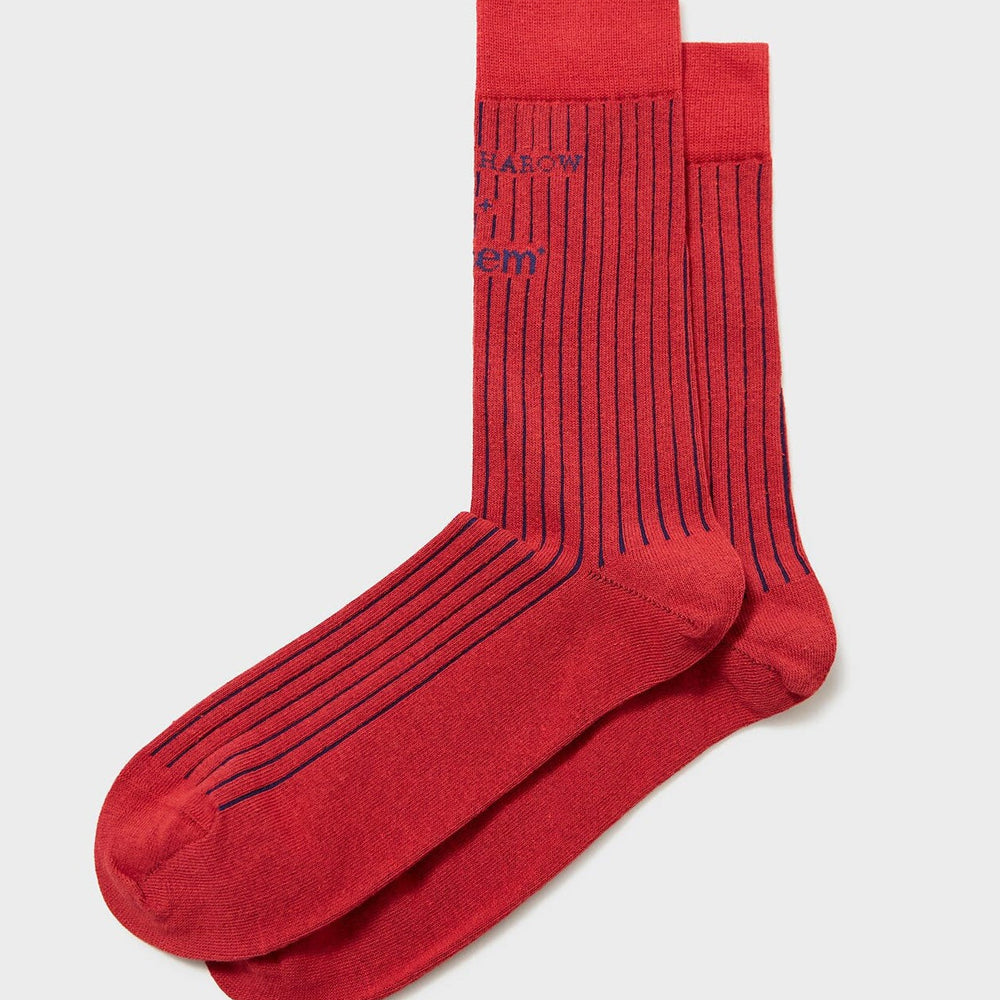 Recycled Men's Socks - Red