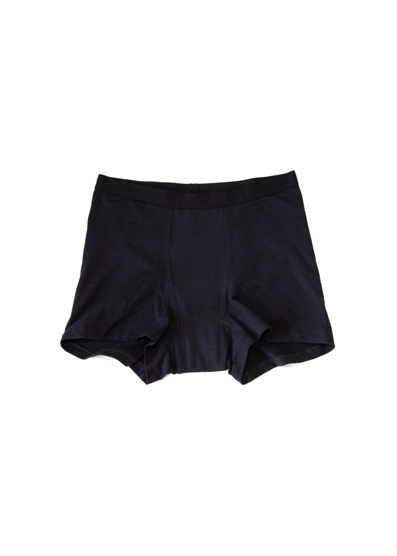 Black underwear on a white background